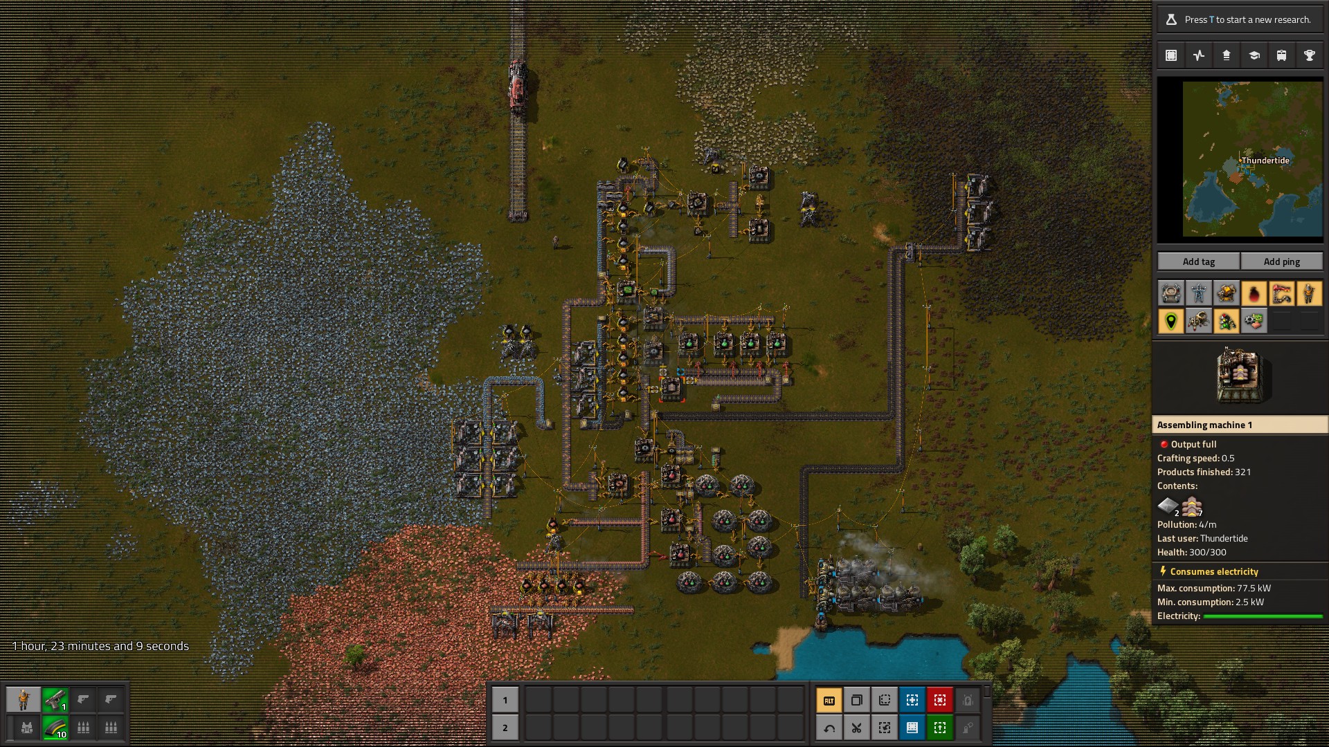 a screenshot of factorio